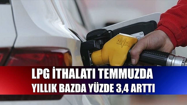LPG ithalatı temmuzda yıllık bazda yüzde 3,4 arttı