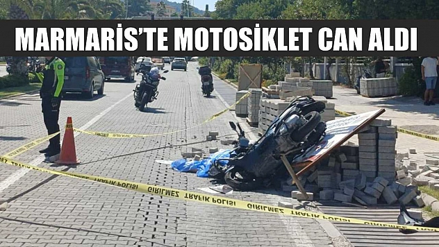 Marmaris'te Motosiklet can aldı