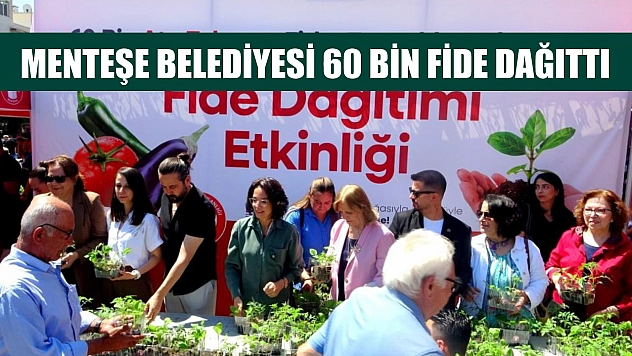 Menteşe Belediyesi 60 bin fide dağıttı