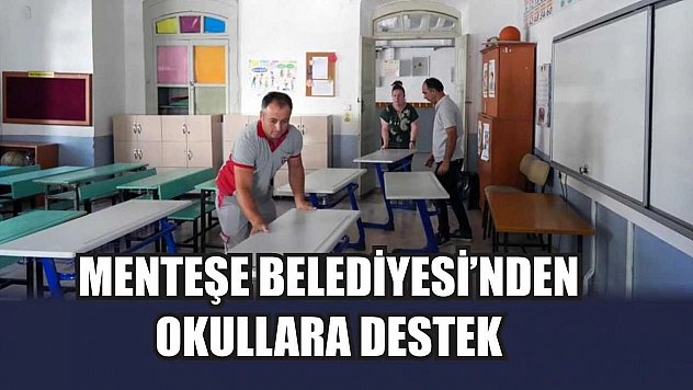 Menteşe Belediyesi'nden okullara destek