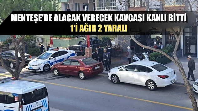 Menteşe'de alacak verecek kavgası kanlı bitti: 1'i ağır 2 yaralı