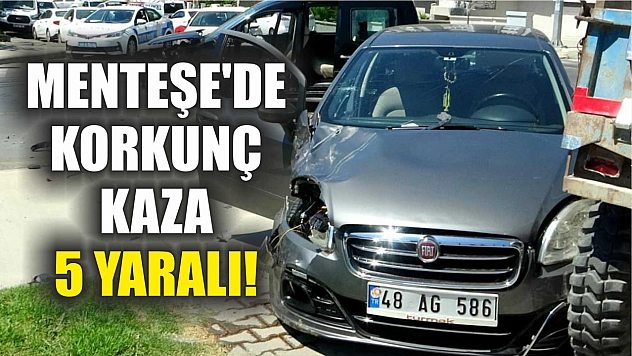 Menteşe'de Korkunç Kaza: 5 Yaralı!