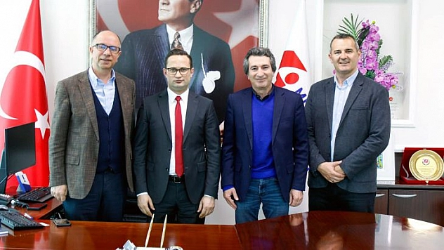 MERMERCİLERDEN ASLİYE TİCARET MAHKEMESİ VE VERGİ DAİRESİ BAŞKANINA ZİYARET