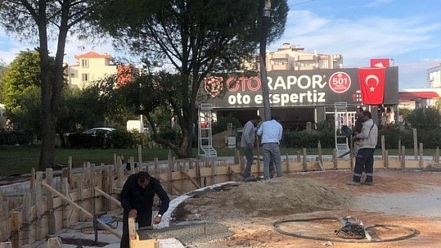 Milas Şehitlik Anıtı hızla yükseliyor