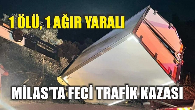 Milas'ta feci trafik kazası: 1 ölü, 1 ağır yaralı