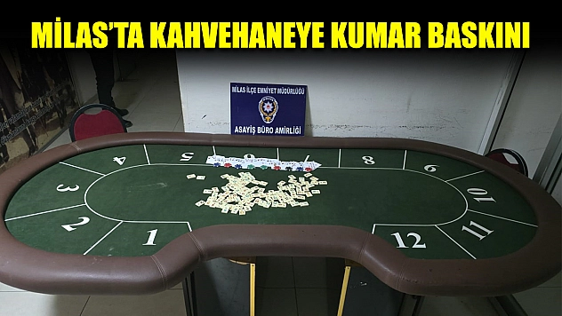 Milas'ta kahvehaneye kumar baskını