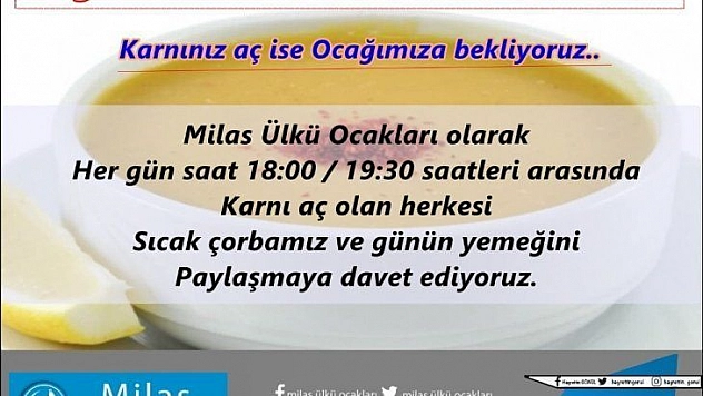 Milaslılar yemeklerini paylaşmaya davet ediyor