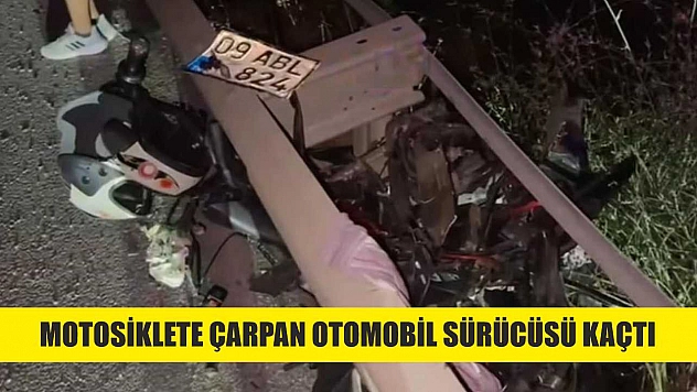 Motosiklete Çarpan Otomobil Sürücüsü Kaçtı