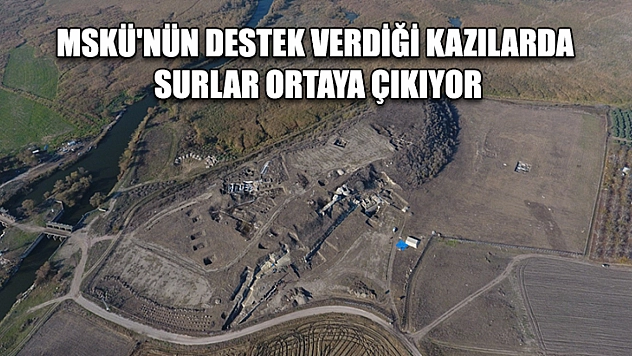 MSKÜ'nün destek verdiği kazılarda surlar ortaya çıkıyor