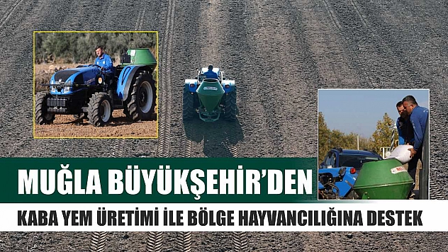 Muğla Büyükşehir'den Kaba Yem Üretimi ile Bölge Hayvancılığına Destek
