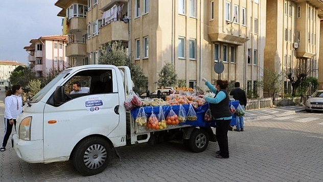 Muğla'da 'seyyar manav' uygulaması
