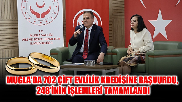Muğla'da 702 çift evlilik kredisine başvurdu, 248'inin işlemleri tamamlandı
