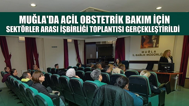 Muğla'da acil obstetrik bakım için sektörler arası işbirliği toplantısı gerçekleştirildi