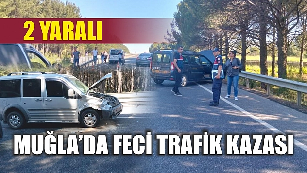 Muğla'da feci trafik kazası: 2 yaralı