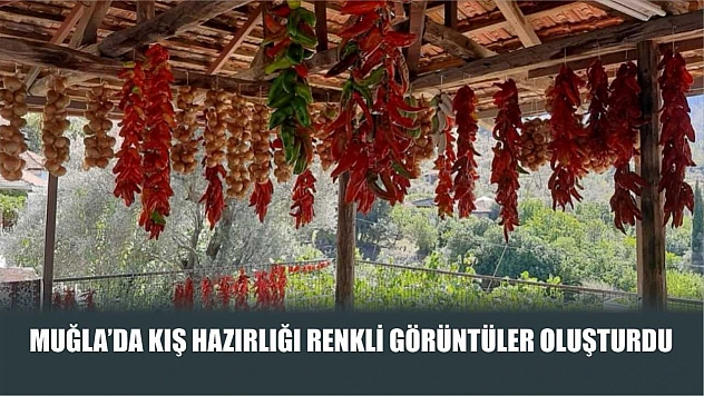 Muğla'da kış hazırlığı renkli görüntüler oluşturdu