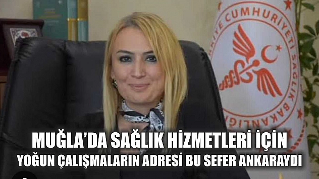 Muğla'da Sağlık Hizmetleri İçin Yoğun Çalışmaların adresi bu sefer Ankara'ydı