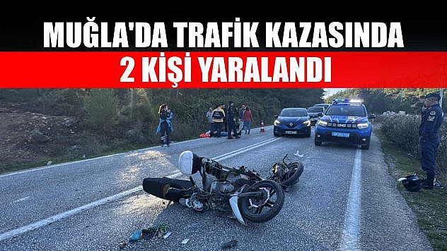 Muğla'da trafik kazasında 2 kişi yaralandı
