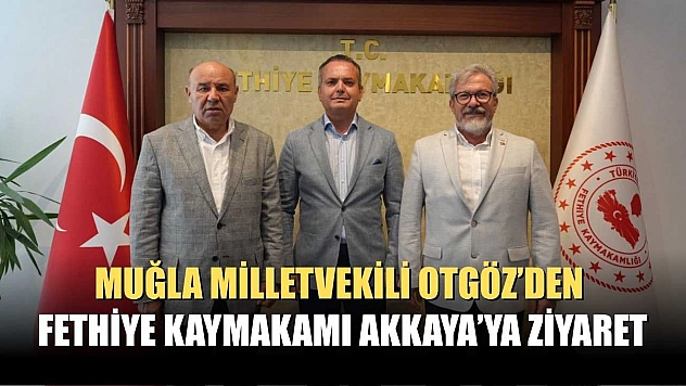 Muğla Milletvekili Otgöz'den Fethiye Kaymakamı Akkaya'ya Ziyaret