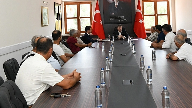 Muhtarlar, Vali Orhan Tavlı'yı ziyaret etti