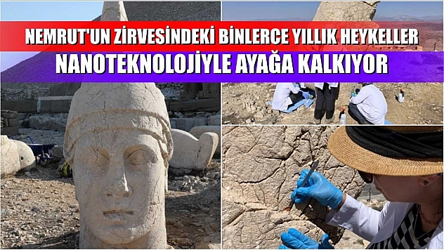 Nemrut'un zirvesindeki binlerce yıllık heykeller nanoteknolojiyle ayağa kalkıyor