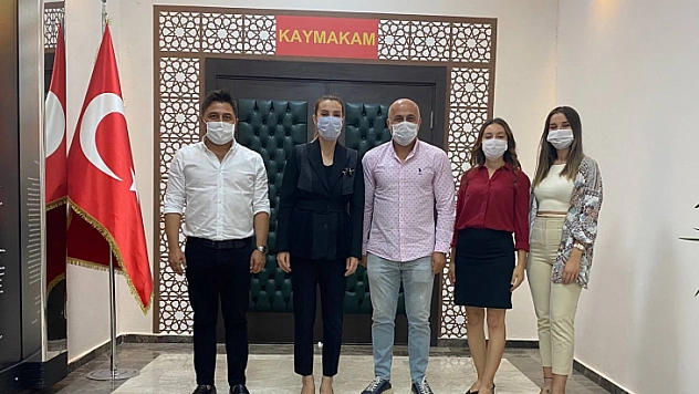 Nursel Özdemir Kurumlarından Seydikemer Kaymakamına ziyaret