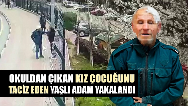 Okuldan çıkan kız çocuğunu taciz eden yaşlı adam yakalandı