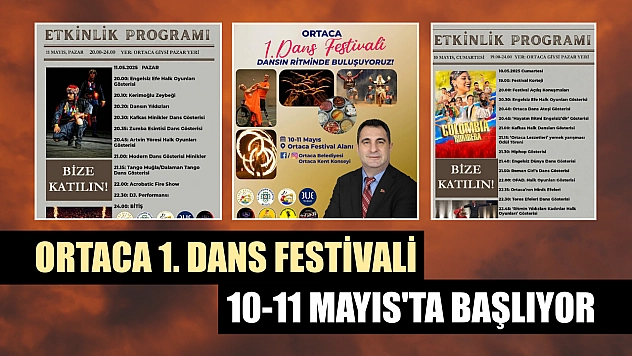Ortaca 1. Dans Festivali 10-11 Mayıs'ta başlıyor