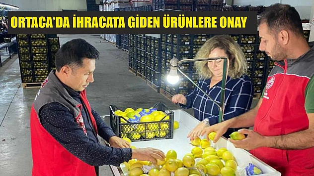 Ortaca'da ihracata giden ürünlere onay