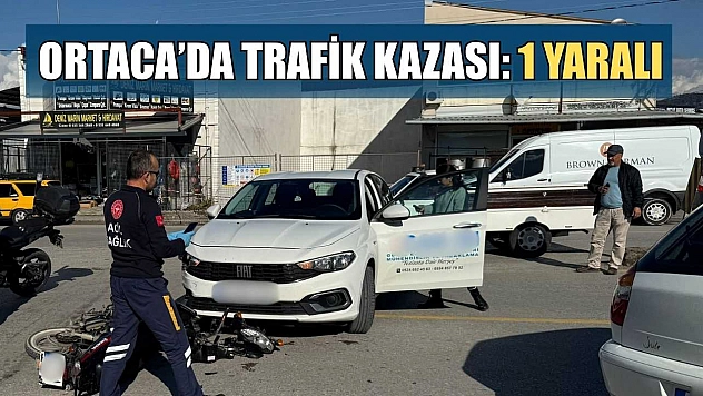 Ortaca'da trafik kazası: 1 yaralı