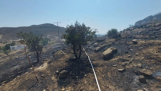 Otluk Ve Makilik Alanda Yangını