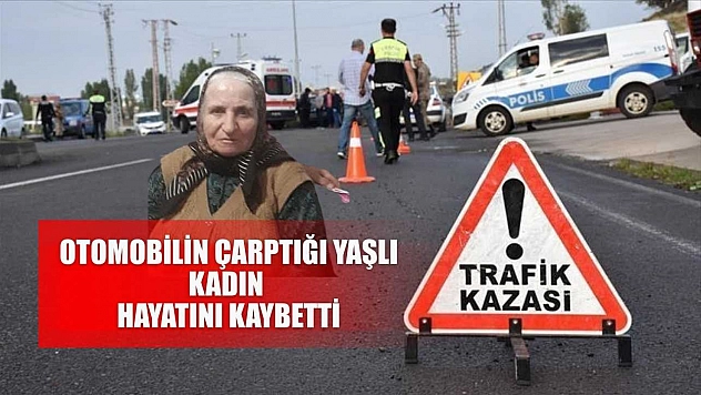 Otomobilin çarptığı yaşlı kadın hayatını kaybetti