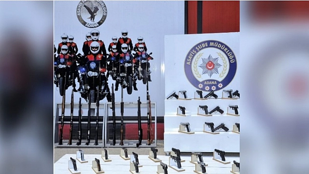 Polise ekipleri son bir haftada 172 ruhsatsız silah ele geçirildi