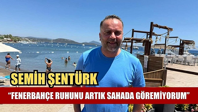 Semih Şentürk: 'Fenerbahçe ruhunu artık sahada göremiyorum'