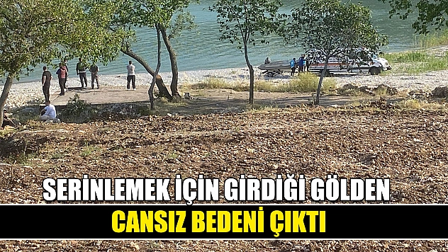 Serinlemek için girdiği gölden cansız bedeni çıktı