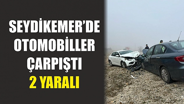 Seydikemer'de otomobiller çarpıştı: 2 yaralı