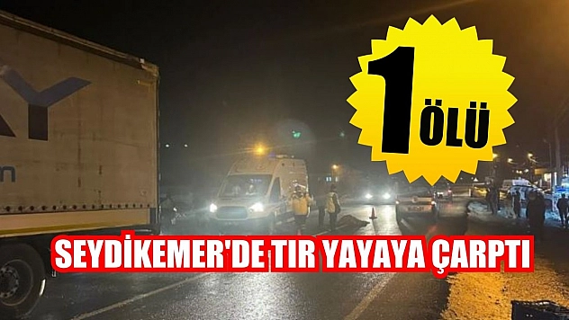 Seydikemer'de tır yayaya çarptı: 1 ölü