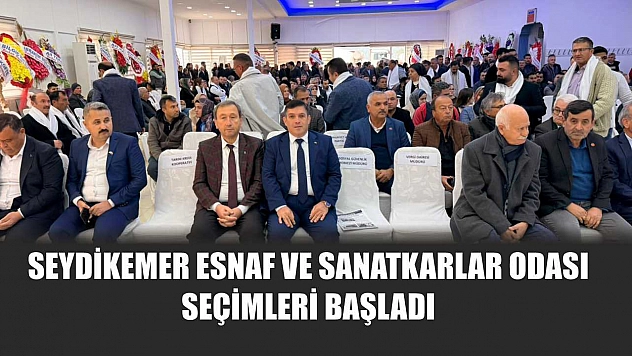 Seydikemer Esnaf ve Sanatkarlar Odası seçimleri başladı