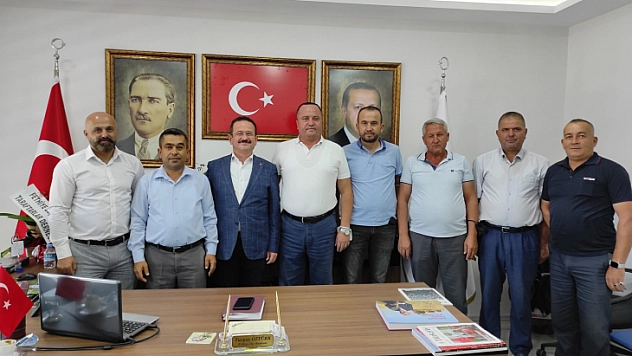 Şoför Esnafı Başkan Öztürk'ü ziyaret etti