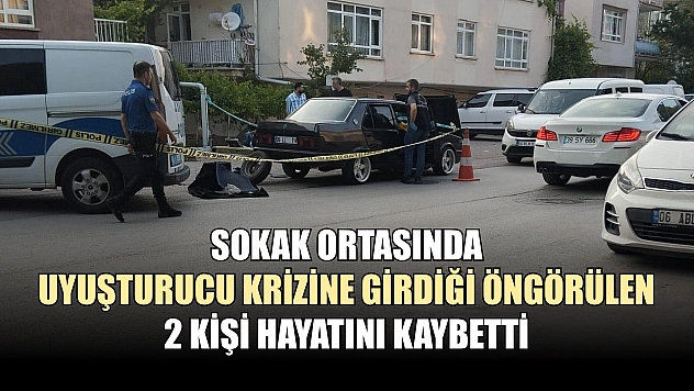 Sokak ortasında uyuşturucu krizine girdiği öngörülen 2 kişi hayatını kaybetti