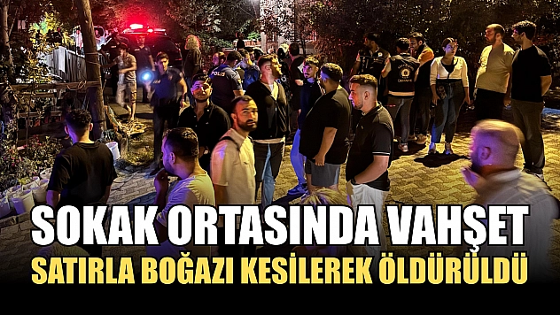 Sokak ortasında vahşet: Satırla boğazı kesilerek öldürüldü