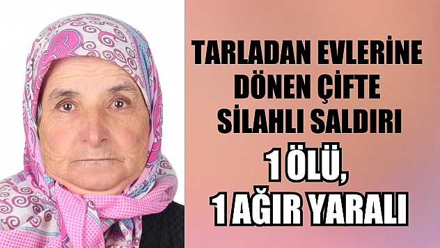 Tarladan evlerine dönen çifte silahlı saldırı: 1 ölü, 1 ağır yaralı