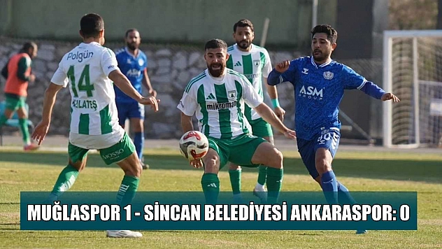 TFF 2. Lig: Muğlaspor: 1 - Sincan Belediyesi Ankaraspor: 0