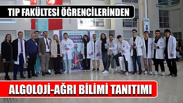 Tıp Fakültesi öğrencilerinden Algoloji-Ağrı Bilimi tanıtımı