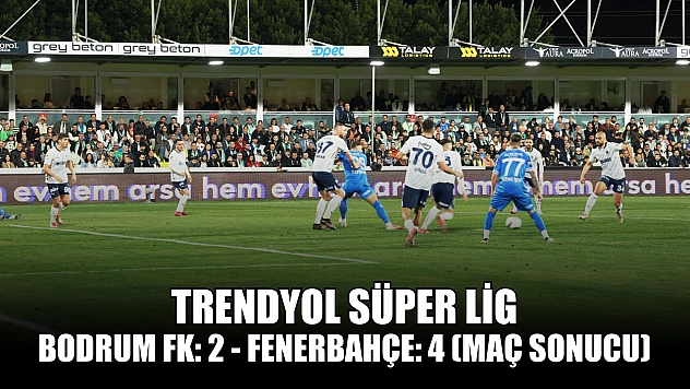 Trendyol Süper Lig: Bodrum FK: 2 - Fenerbahçe: 4 (Maç sonucu)