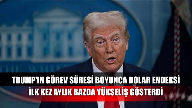 Trump'ın görev süresi boyunca dolar endeksi ilk kez aylık bazda yükseliş gösterdi