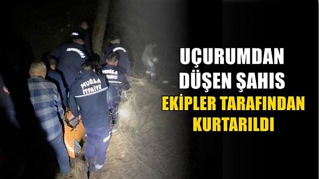 Uçurumdan Düşen Şahıs Ekipler Tarafından Kurtarıldı