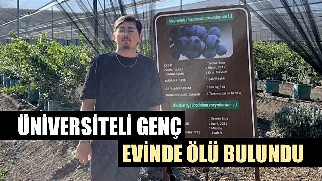 Üniversiteli genç evinde ölü bulundu