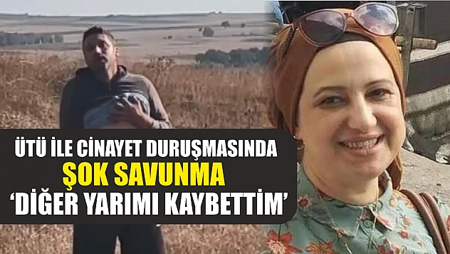 Ütü ile cinayet duruşmasında şok savunma: 'Diğer yarımı kaybettim'