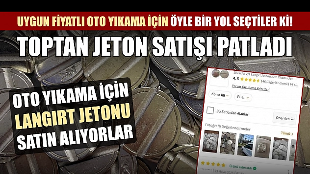 Uygun fiyatlı oto yıkama için öyle bir yol seçtiler ki! Toptan jeton satışı patladı