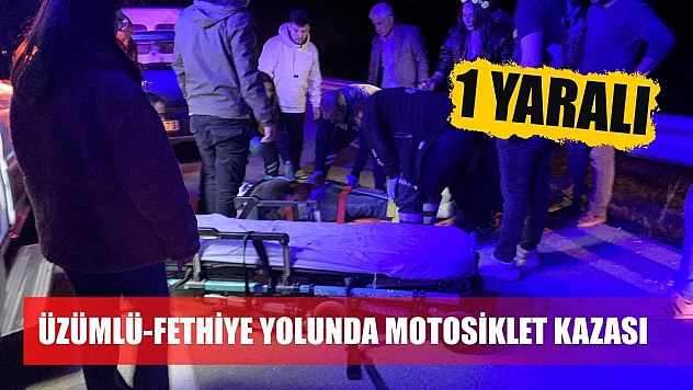 Üzümlü-Fethiye Yolunda Motosiklet Kazası: 1 Yaralı